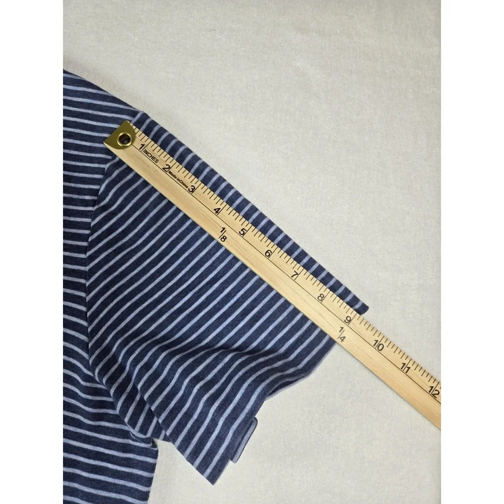 Polo Ralph Lauren Men's Blue Striped Short Sleeve Polo Shirt Size XL Emb Pony